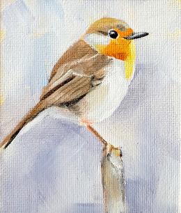 Rotkehlchen-Miniatur